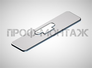 82x22мм скругленная с язычком 2286